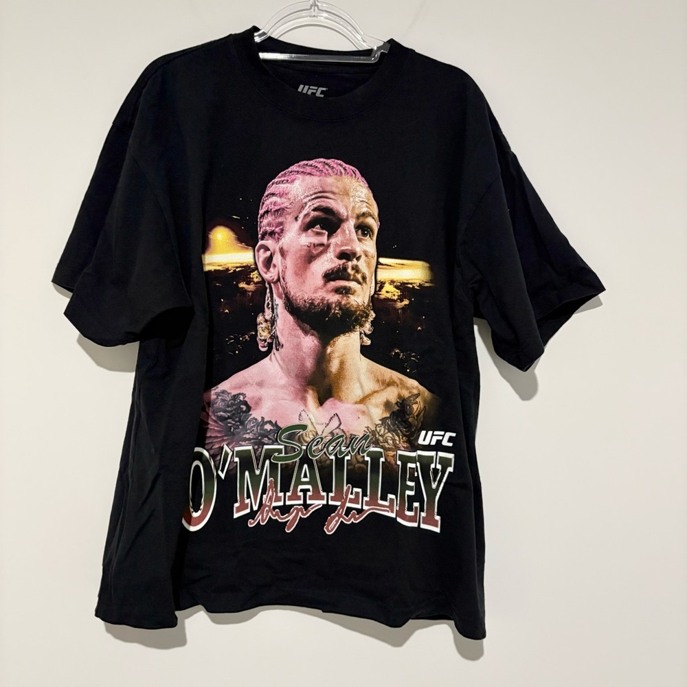 Sugar Sean O'malley T-Shirt Heavyweight Tee Shirt Kickboxing UFC AOP size large‎
